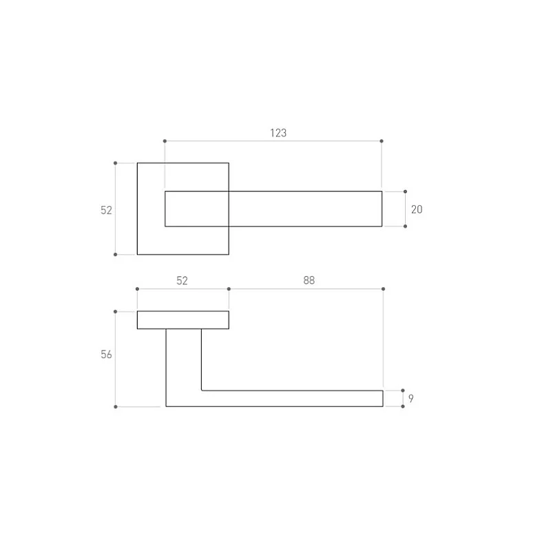 Rokturis Metal-Bud METAL-BUD Satin Velvet QUBIK. iekštelpām