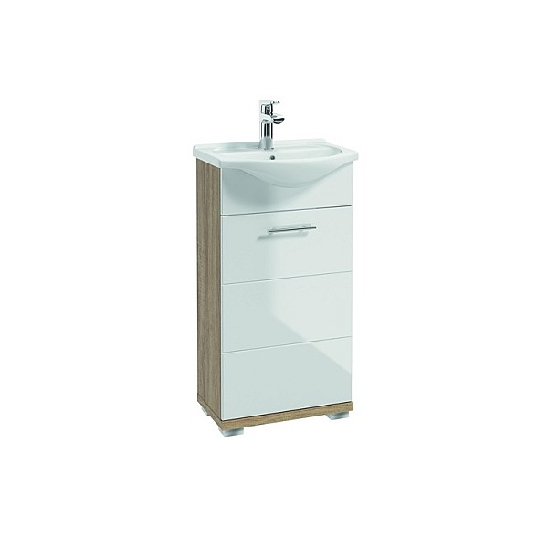 CABINET WASHBASIN BARI D45 WHITE/WOOD