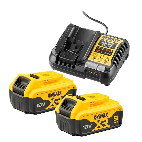 Kroviklis su akumuliatoriais Dewalt DCB1104P2-QW. 12/18 V