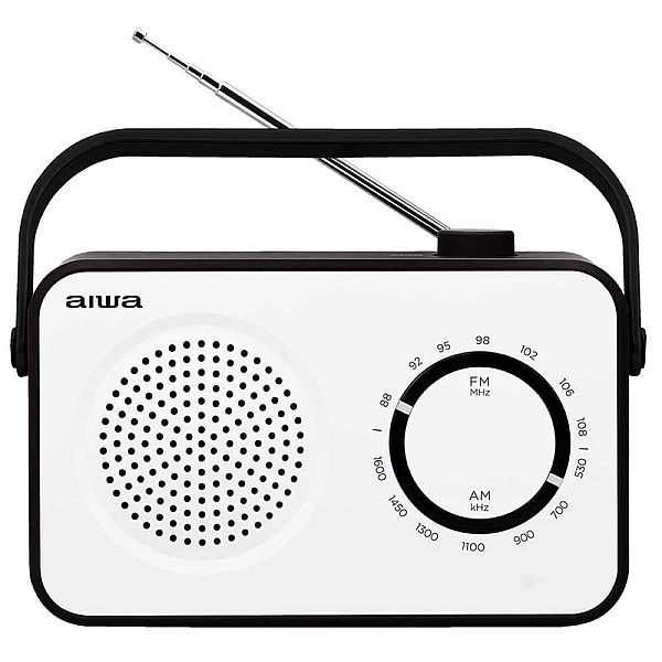 Radio uztvērējs Aiwa R-190BW. balta/melna