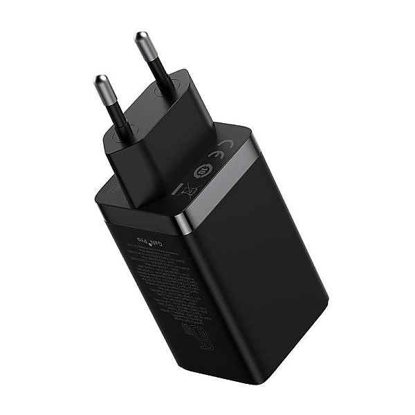 CHARGER GAN5 PRO 65W 2XUSB-C W CABLE BK