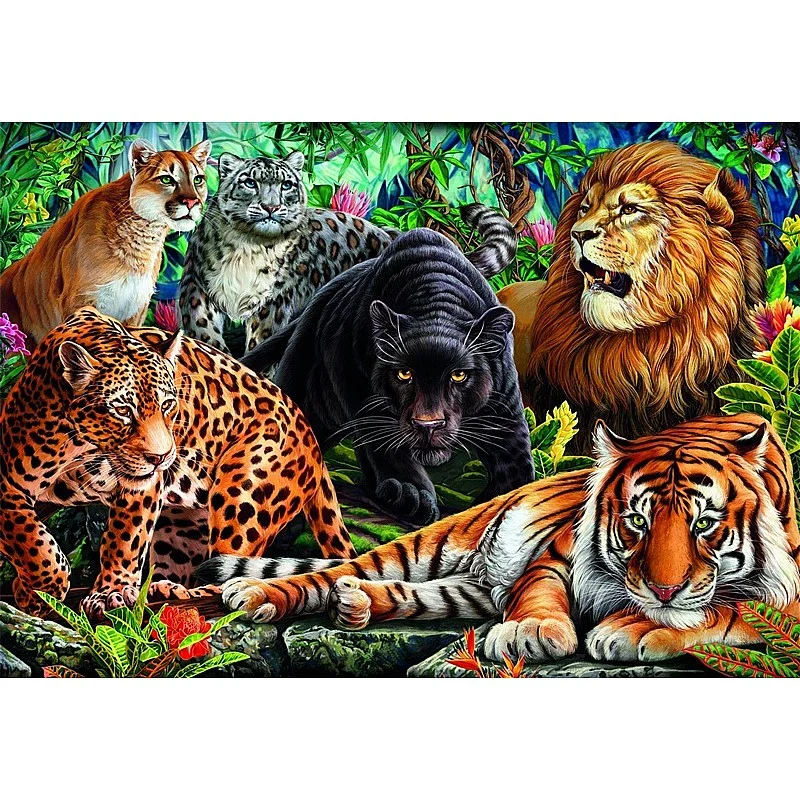 TOY PUZZLE WILD CATS 500 35584
