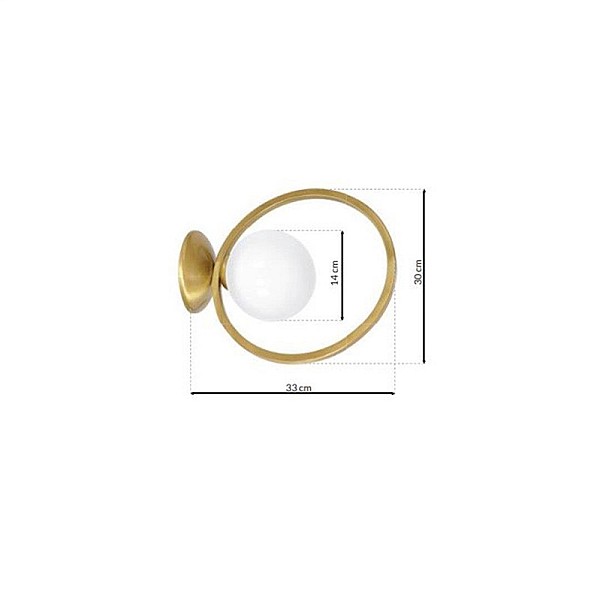 WALL LIGHT KONYA E14 MLP5572 GOLD