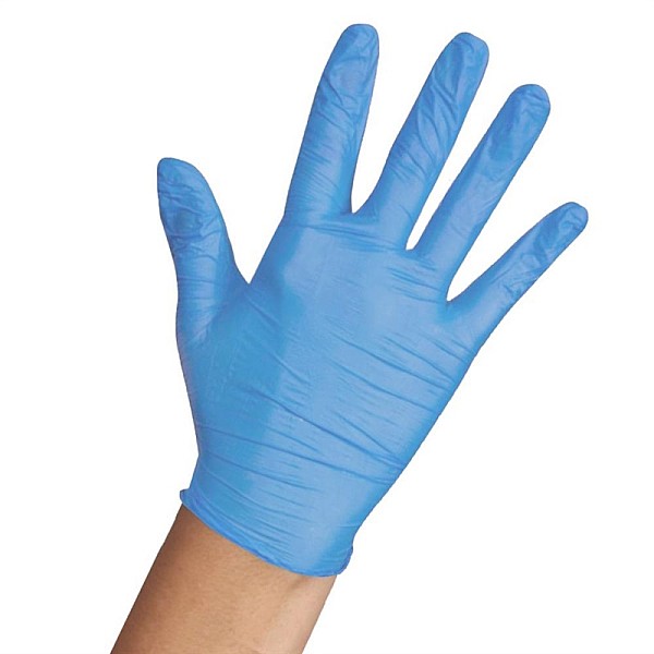 NITRILE GLOVES POWDER FREE S 100PCS