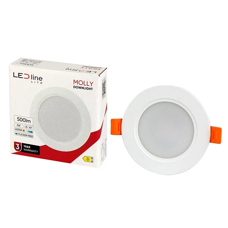 Iebūvēta lampa LED Line MOLLY. 5W. 4000°K. LED. balta