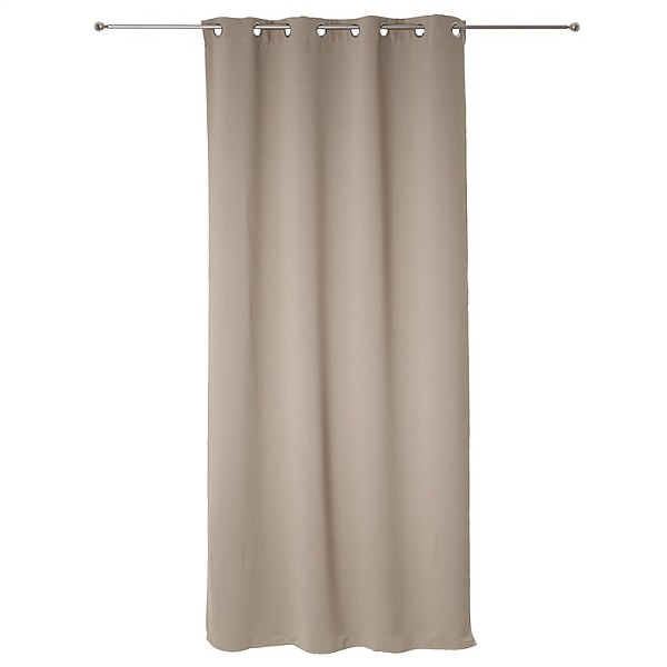 BLACKOUT LINEN CURTAIN 140X260 N