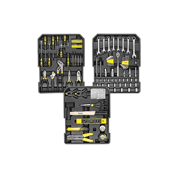 TOOL SET WITH SUITCASE WMC TOOLS 186PCS