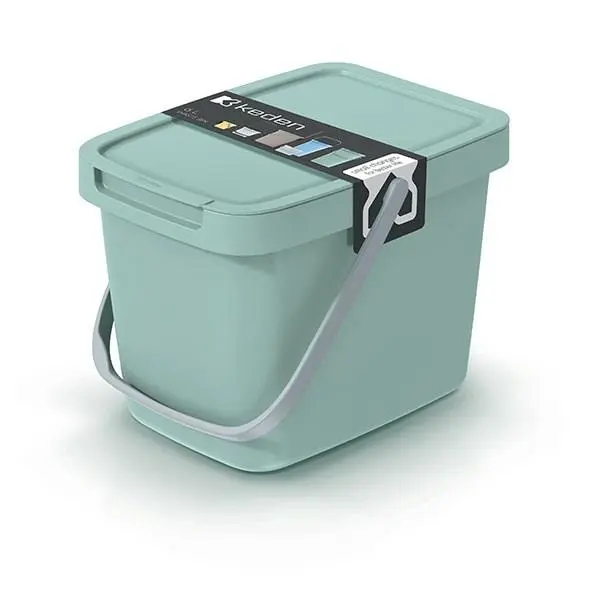 WASTE BIN SOFRT GREEN 12L
