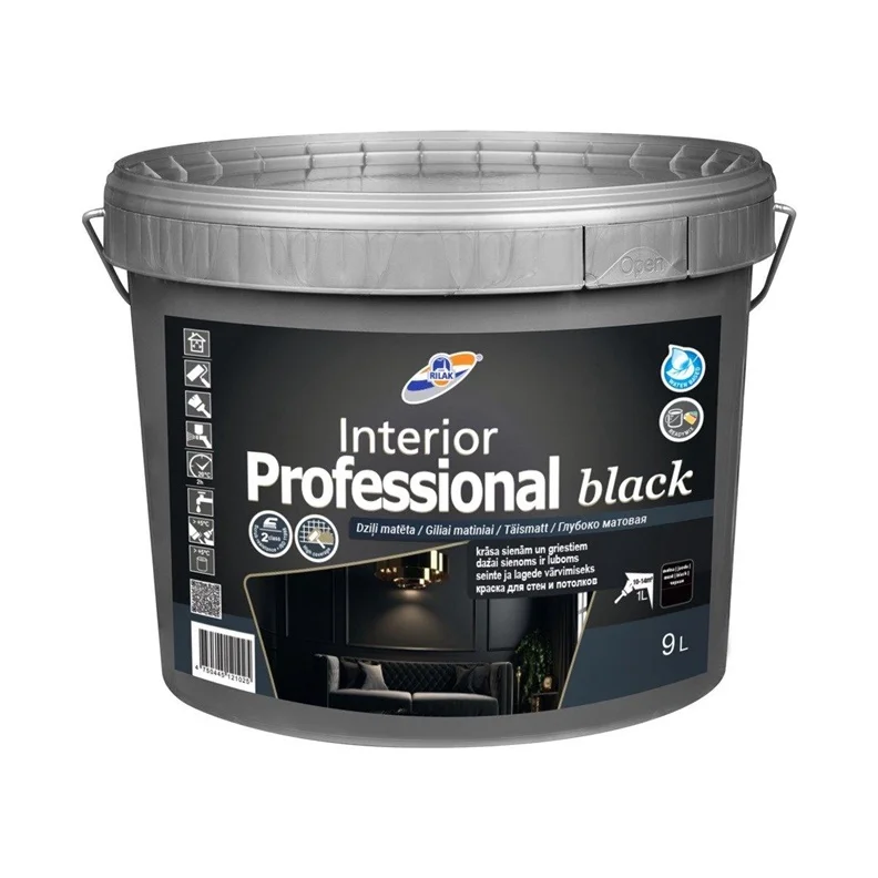 PAINT INTERIOR PROFESSIONAL BLACK 9L PAINT INTERIOR PROFESSIONAL BLACK 9L
