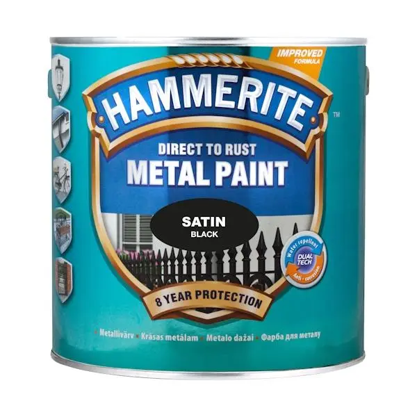 PAINT HAMMERITE SATEEN BLACK 2.5L PAINT HAMMERITE SATEEN BLACK 2.5L