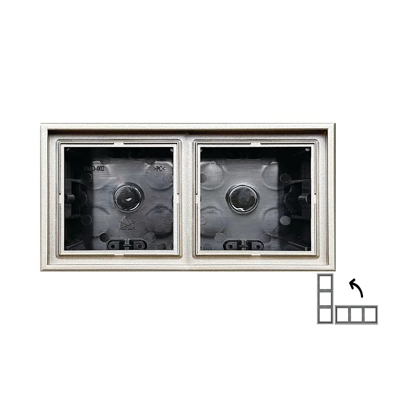 Paviršinio montavimo rėmas LIREGUS MODERN. 2vt.. šampano sp.