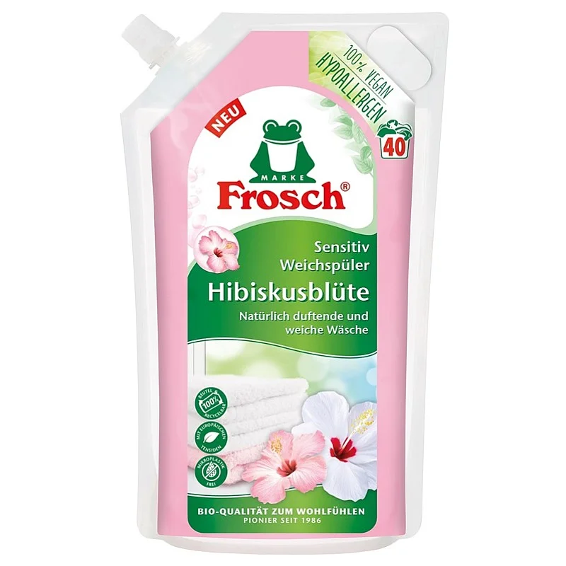 Veļas mīkstinātājs Frosch kinrožė. šķidrums. 1 l