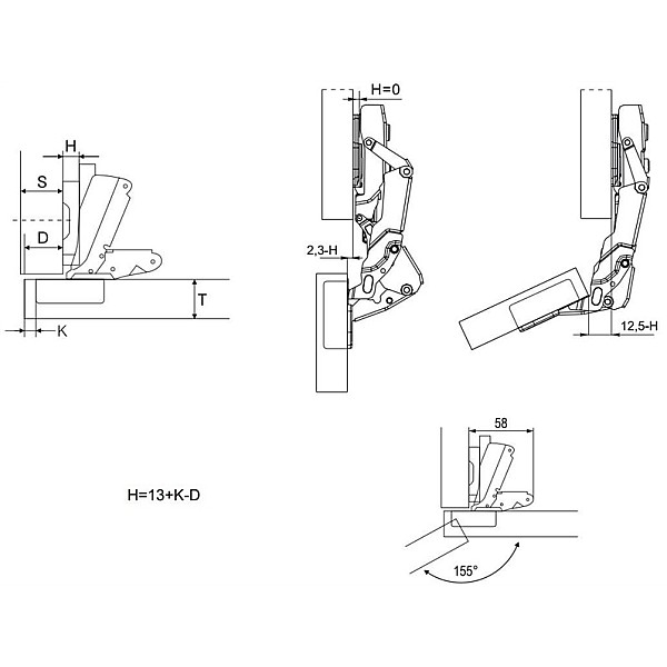 LANKS PL IŠOR CLIP D35 155OH=0 SOFT EKSC