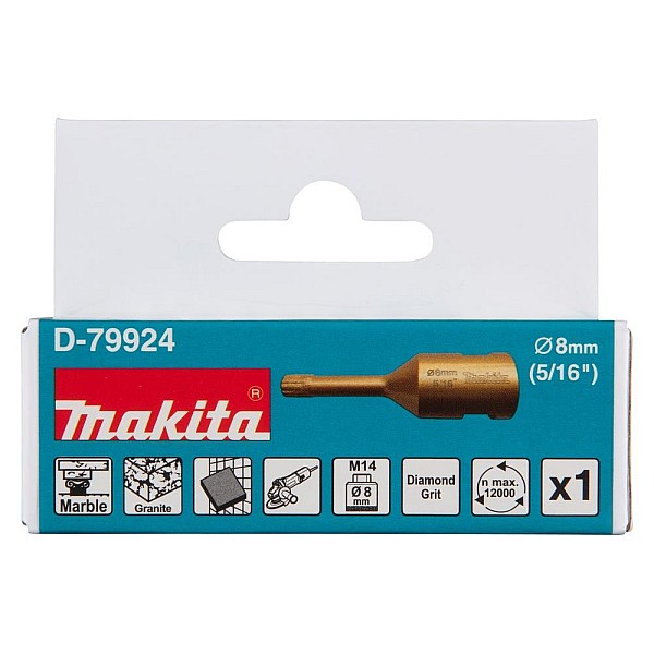 Deimantinė gręžimo karūna Makita D-79924  8 mm. M14