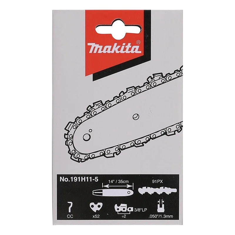 Motorzāģa ķēde Makita 191H11-5. 1.3 mm. 3/8". 52 Motorzāģa ķēde Makita 191H11-5. 1.3 mm. 3/8". 52