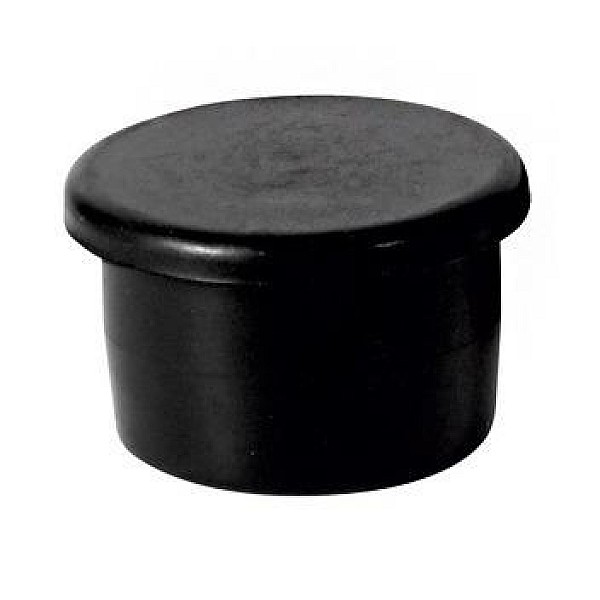 RUBBER ENDCAP D50 MM BLACK