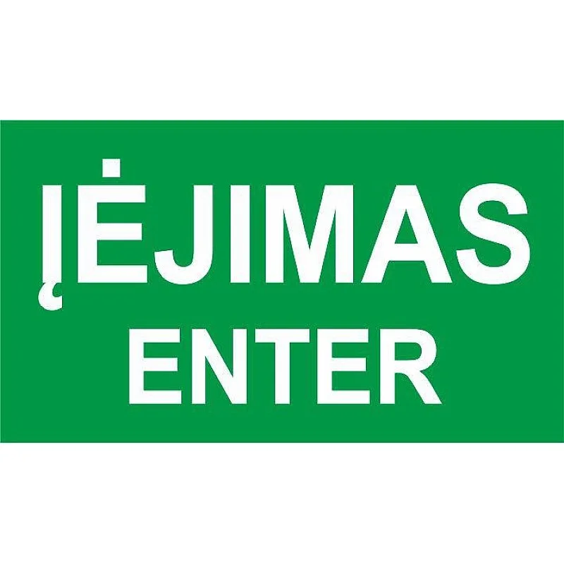 STICKER ENTRANCE ENTER 100X180MM