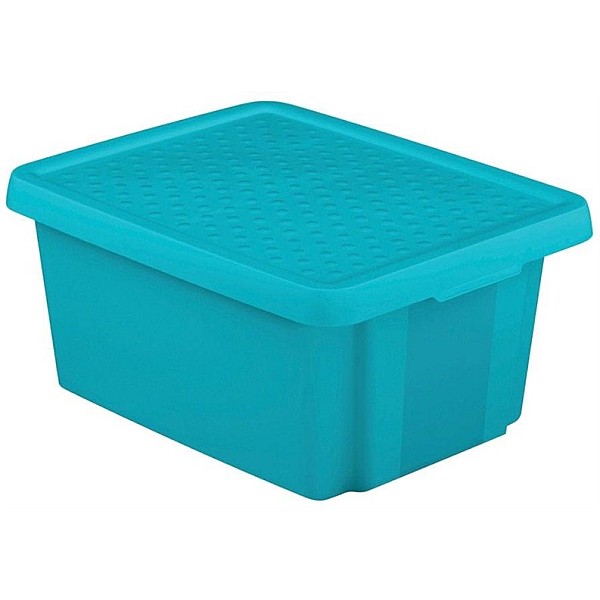 STORAGEBOXCURVER 16L+LID BLUE 656