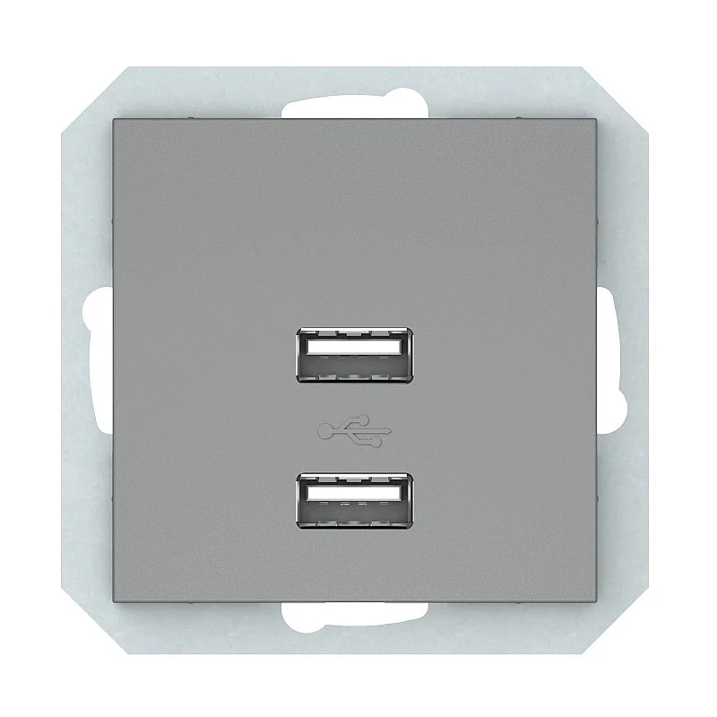 USB įkroviklis VILMA QR1000. pilkos spalvos USB įkroviklis VILMA QR1000. pilkos spalvos