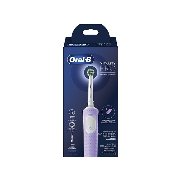 Elektrinis dantų šepetėlis Oral-B Vitality Pro. violetinis