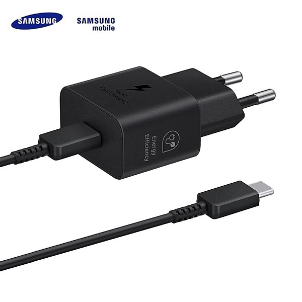 Įkroviklis Samsung 1 x USB Type C. juoda. 25 W