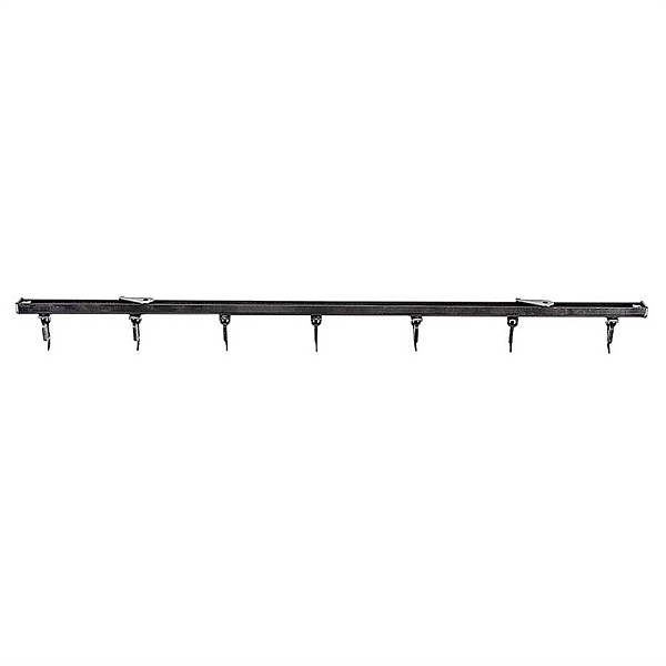 PROFILE D ALUMINUM 250CM BLACK