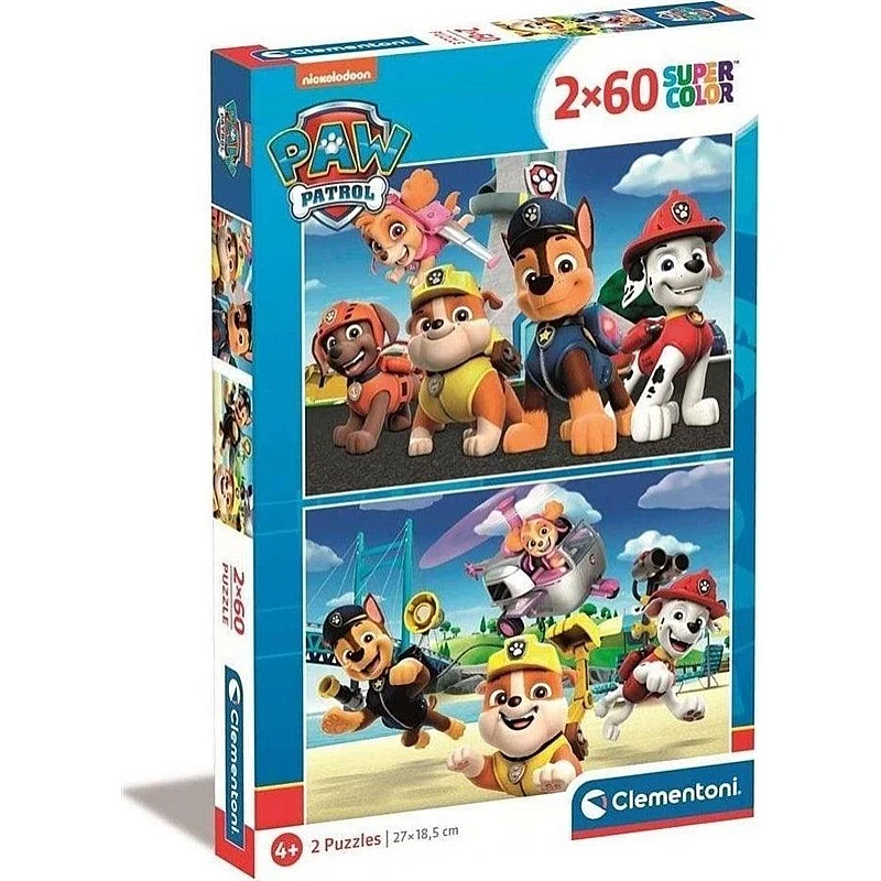 PUZZLE 2X60PCS PAW PATROL 2023 21623