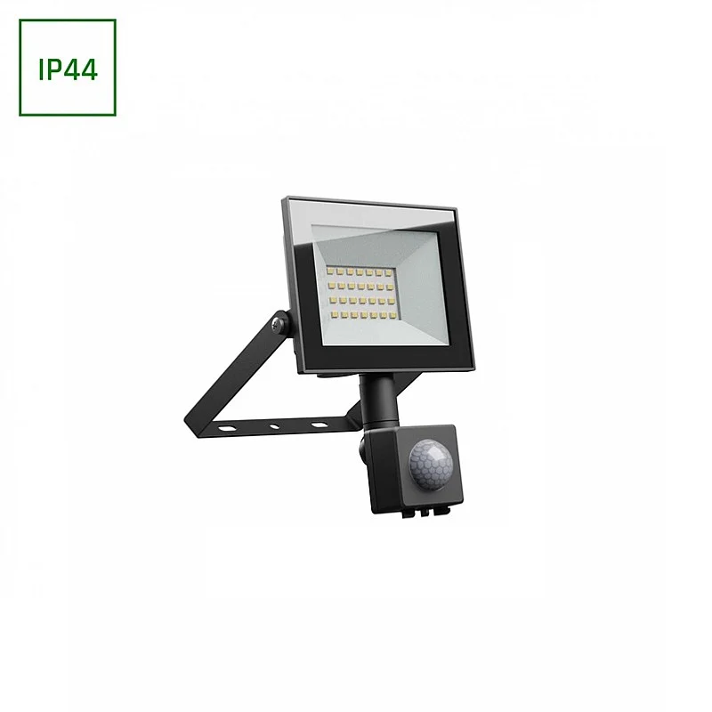 FLOODLIGH SENSOR 20W 230V NW IP44 BLACK