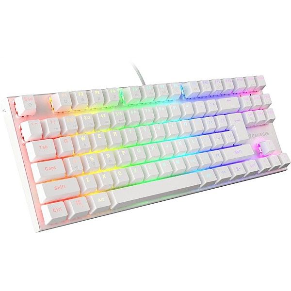 KEYBOARD GENESIS THOR 303 TKL WHT RGB