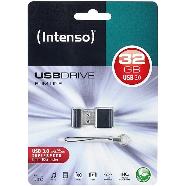 USB zibatmiņa Intenso Slim Line. 32 GB