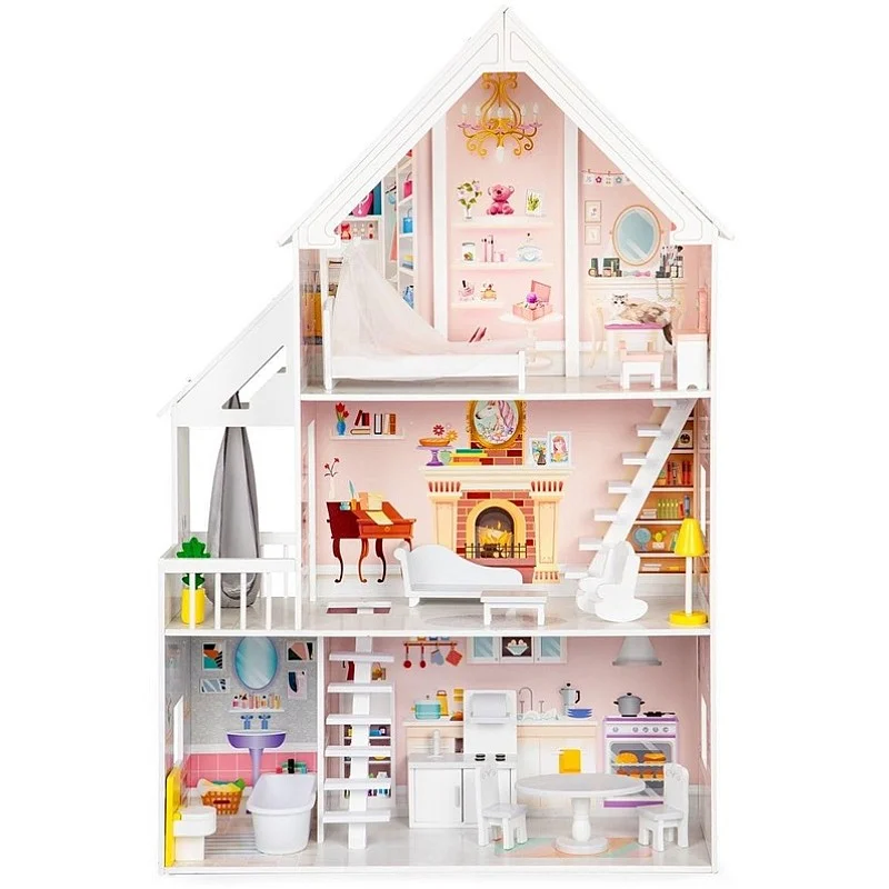 TOY WDEN DOLL HOUSXXL POWD 4127