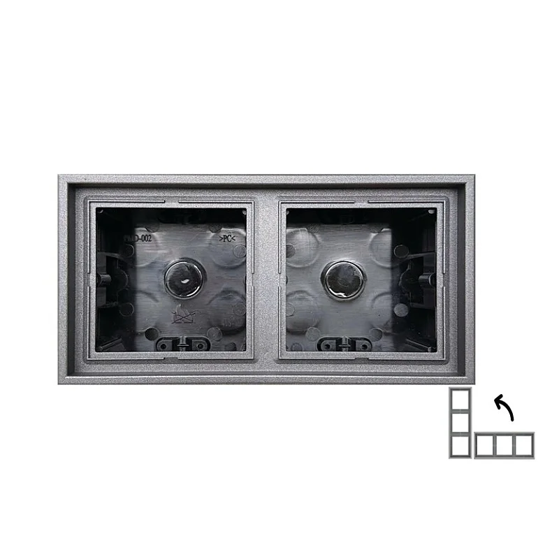 Paviršinio montavimo rėmas LIREGUS MODERN. 2vt.. juodos sp.