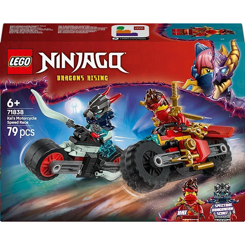 Konstruktorius LEGO® Kai's Motorcycle Speed Race 71838