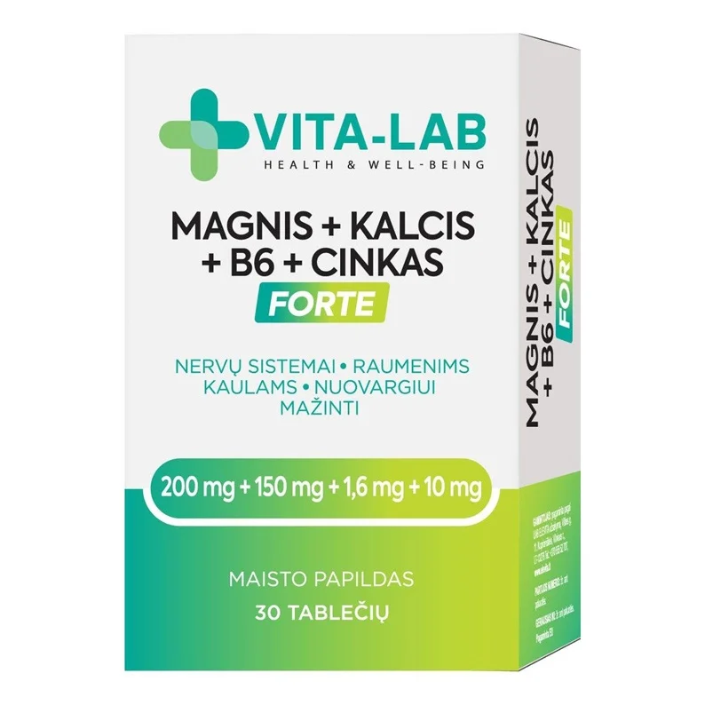 MAGNIJS + KALCIJS + B6 + CINKS FORTE N30 MAGNIJS + KALCIJS + B6 + CINKS FORTE N30