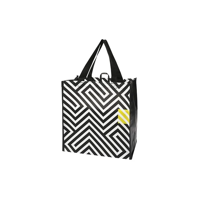 RPET SHOPPING BAG 32X20X34CM NEGRO