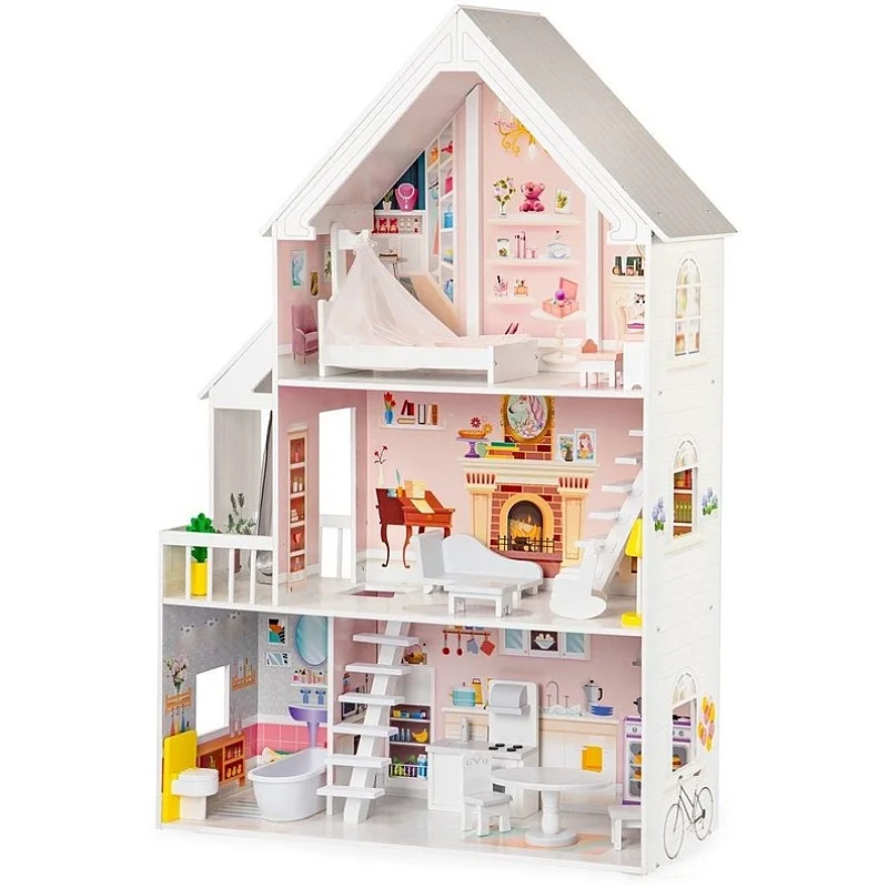 TOY WDEN DOLL HOUSXXL POWD 4127