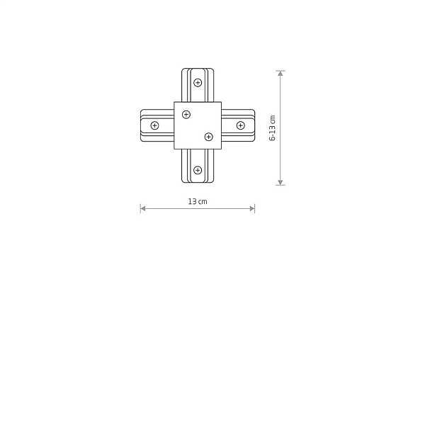 Savienojums Nowodvorski TRACK PROFILE RECESSED X-CONNECTOR