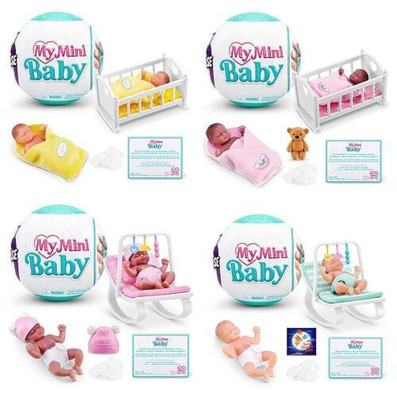 Lelle - jaundzimušais ar aksesuāriem 5 Surprise Mini Baby