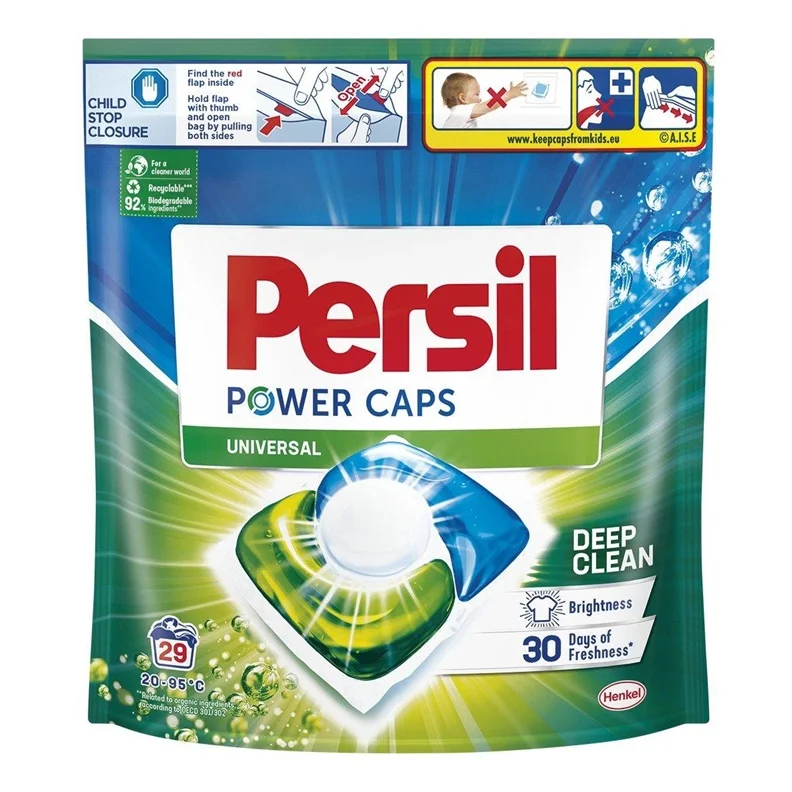 Kapsulas mazgāšanai Persil Power Caps White. 29 gab.