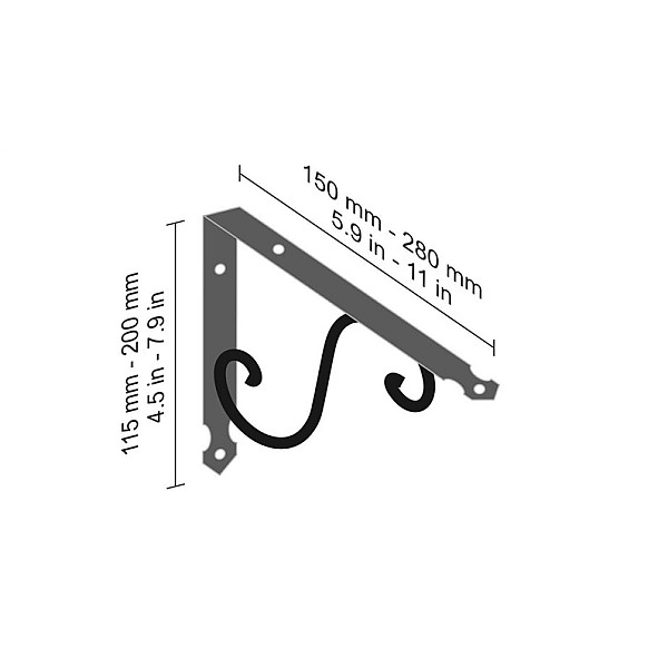 ORNAMENT 200X150 MM WROUGHT IRON