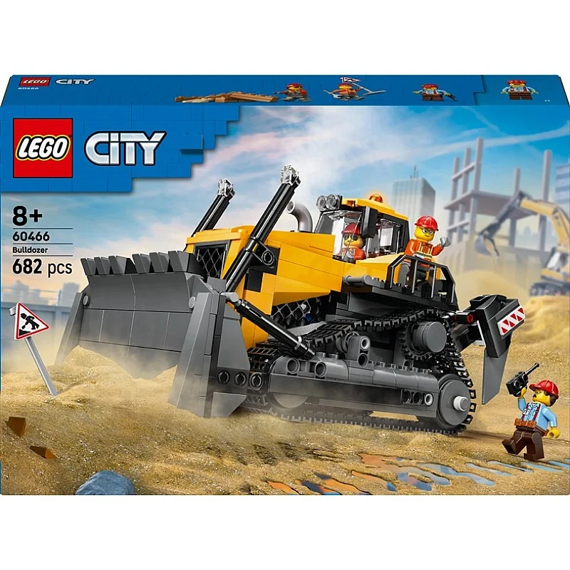 Konstruktorius LEGO® City Yellow Bulldozer 60466. 682 vnt.