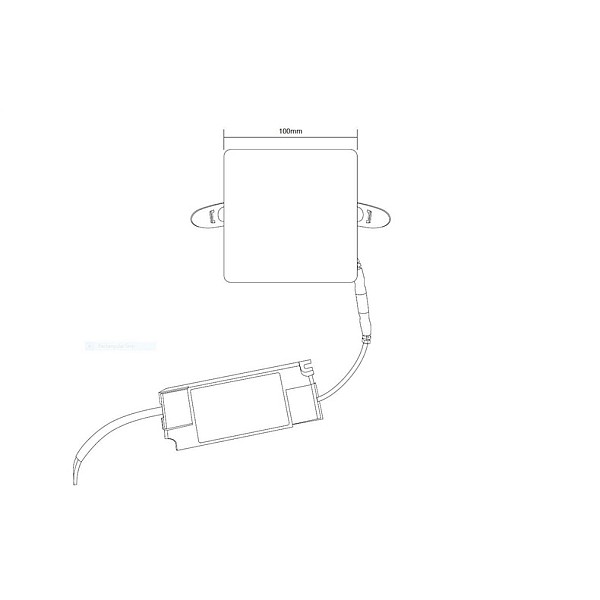 Įmontuojamas šviestuvas Domoletti FRAMELESS. 10W. 4000°K.LED