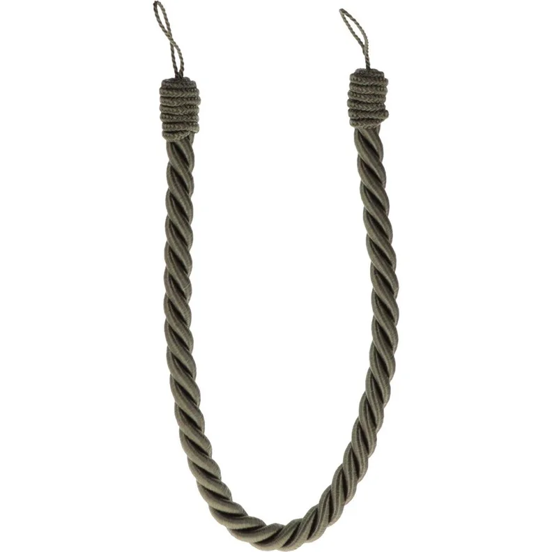 Aizkaru virve Luance COT. 1.6 cm. tumši zaļa Aizkaru virve Luance COT. 1.6 cm. tumši zaļa