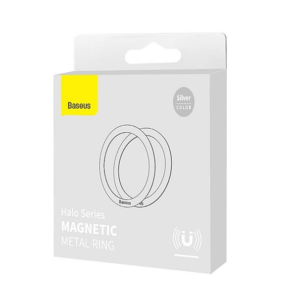 MAGNETIC RING FOR PHONES 2VNT SILVER