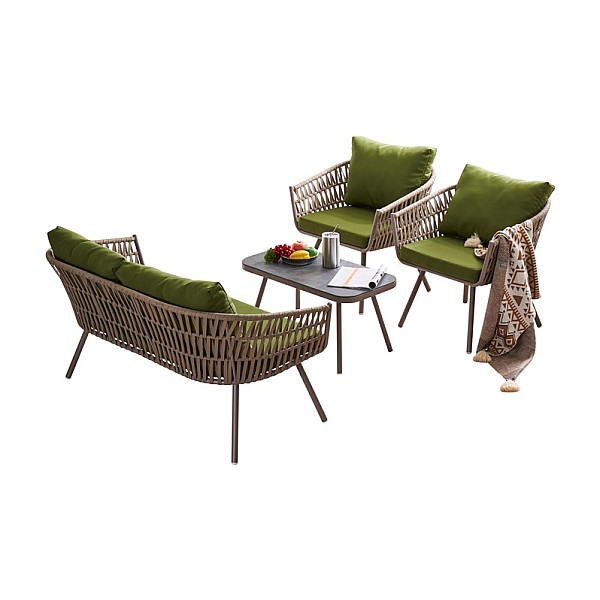 OUTDOOR FURNITURE SET TABLE 2CHAIRS SOFA