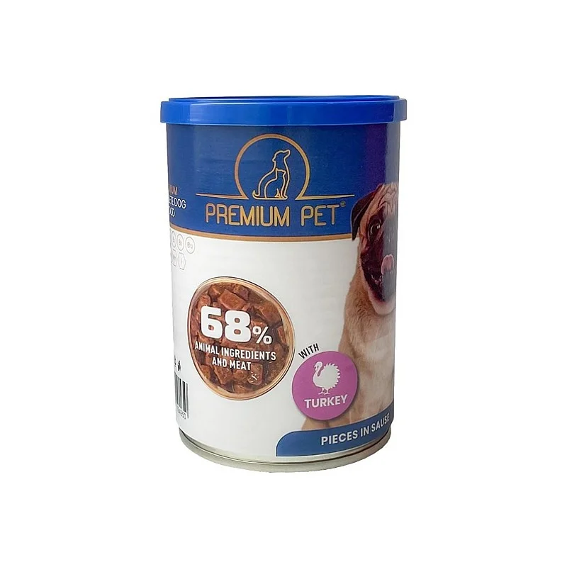 CANNED FOOD DOG PREMPET TURK IN SAUC 415