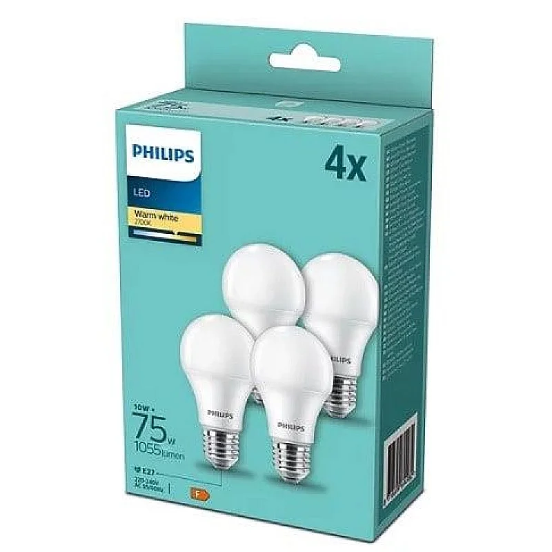 LED E27 A60 75W 1055LM 2700K 4PCS LED E27 A60 75W 1055LM 2700K 4PCS