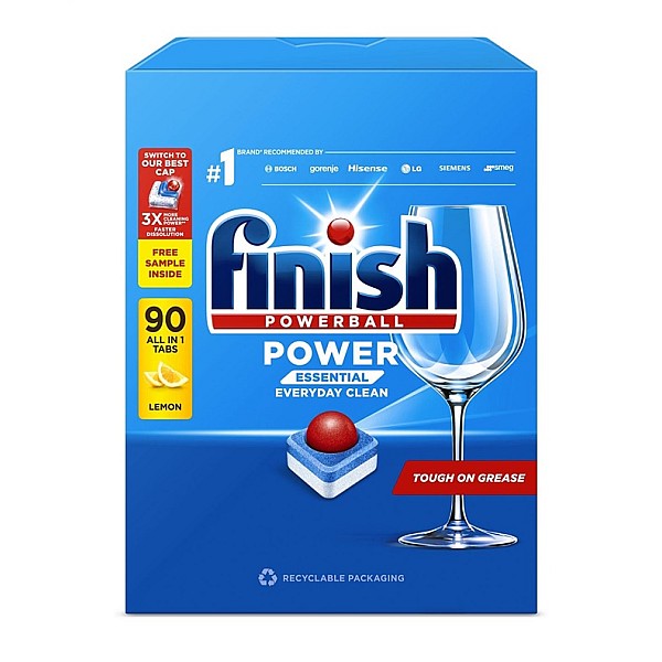 DISHWASHER TABS FINISH POW.E LEMON 90PCS