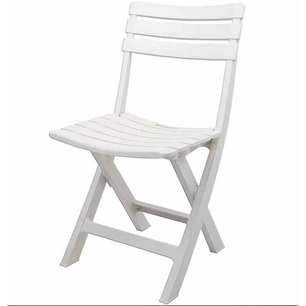 GARDEN CHAIR BIRKI WHITE 44X41X78CM