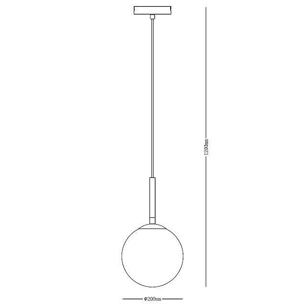 Lampa griesti Domoletti RAILE. 40 W. E27